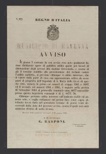 ASCRa, Titolo II, Rubrica 13, 1867 Bando espropri